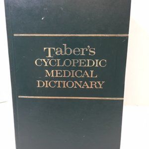 Taber’s Cyclopedic Medical Dictionary 14th Edition 1981 Thumb Index Hardcover